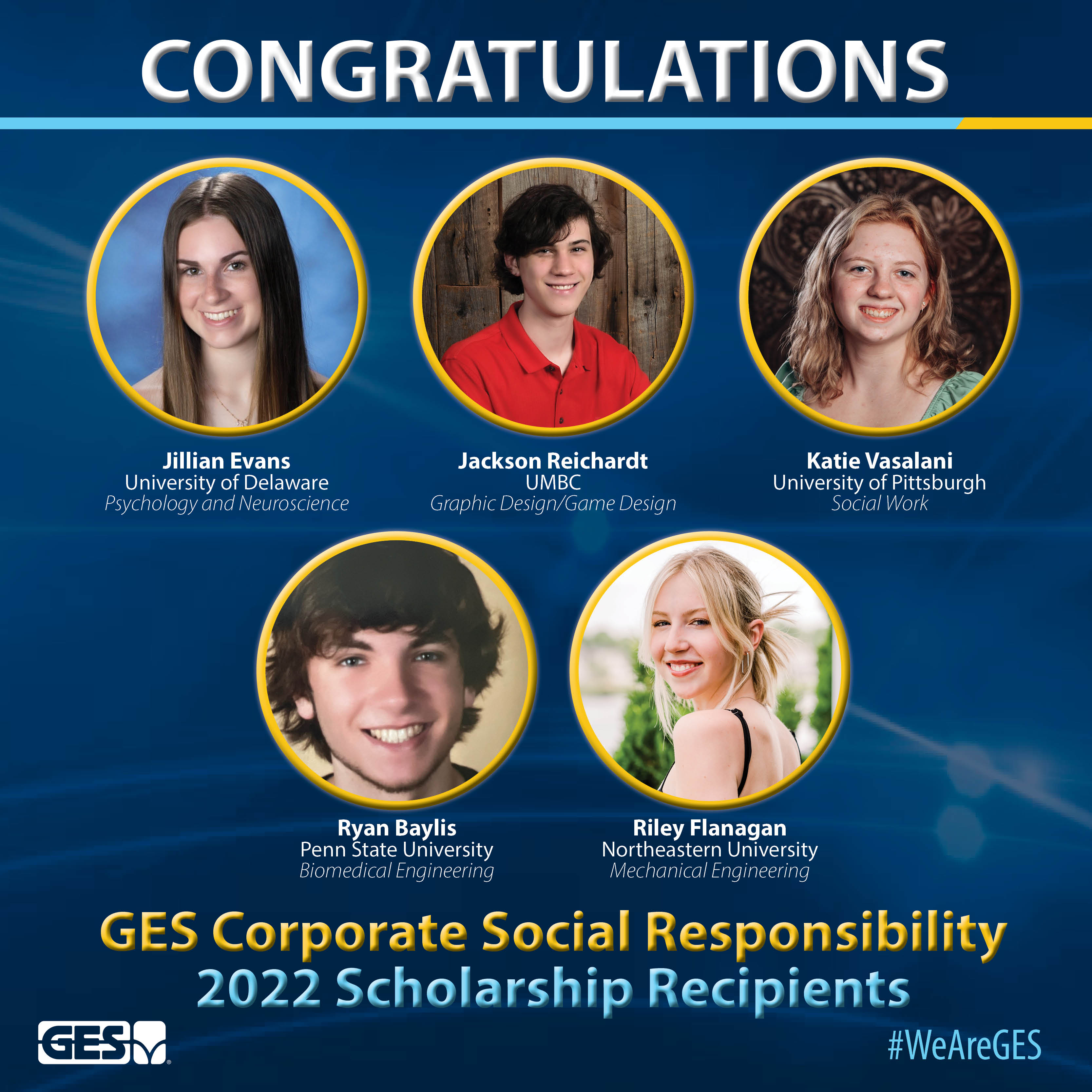 GES Announces Scholarship Winners 202223 GES